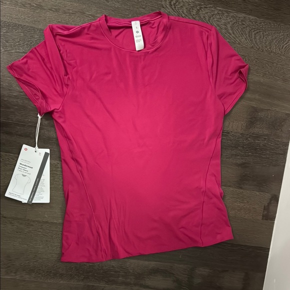 Lululemon Athletica Pink Fitted Polo Tee - Picture 1 of 4
